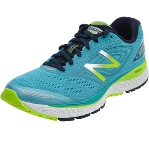 New Balance W880BY7 Blue and Lime Green Running Shoes